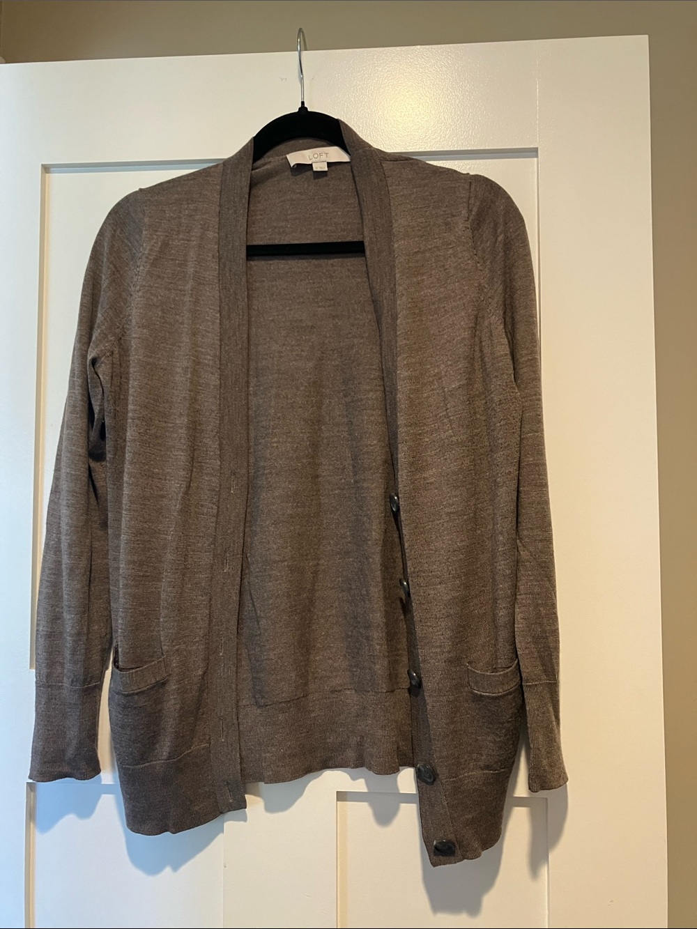 Brown cardigan